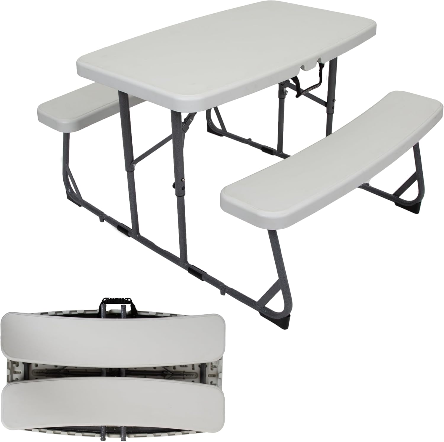 Kids Outdoor Folding Table - Portable Kids Picnic Table with Folding