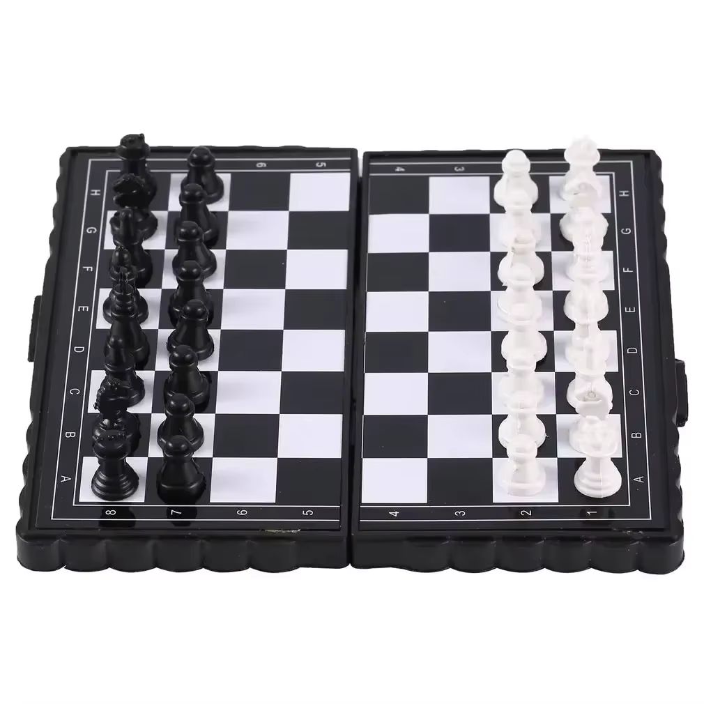 Kids Outdoor Play Equipment - 1Pc Mini Magnetic Chess Set Folding