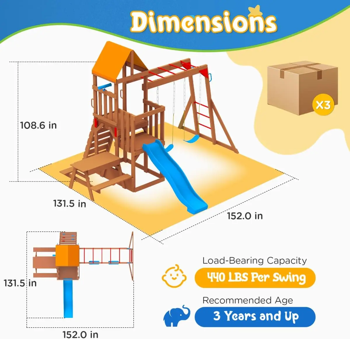 Kids Outdoor Monkey Bar Set - Hot-sellingDolphin Playground Cedar Wooden Swing Sets