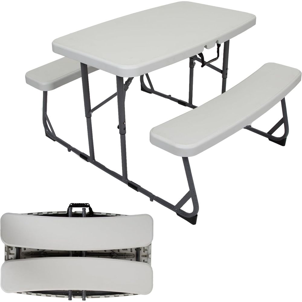 Kids Outdoor Folding Table - Portable Folding Kids Picnic Table -