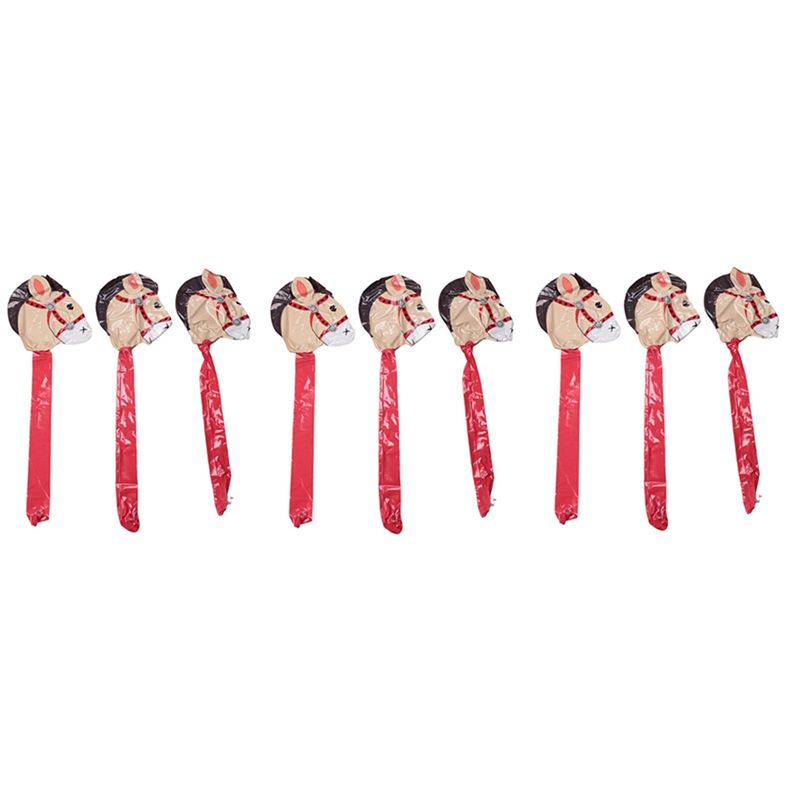 Kids Outdoor Education - AB46-9PCS Birthday Gift Inflatable Horse Heads,