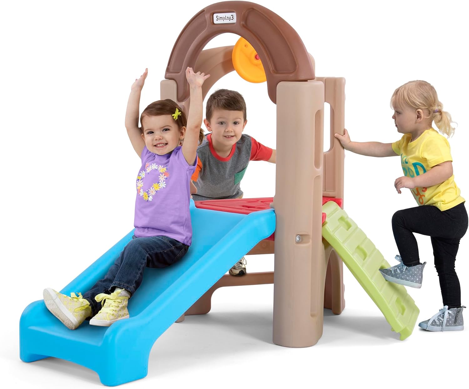 Kids Outdoor Wooden Playset - Young Explorers Activity Climber - Indoor