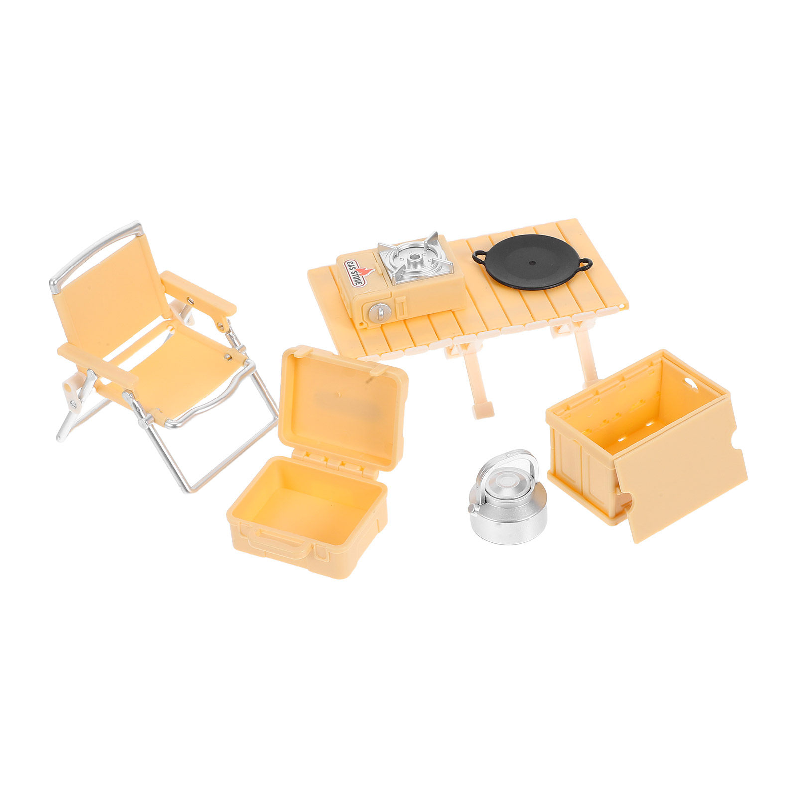 Kids Outdoor Folding Table - 1Set Realistic Kids Camping Playset Featuring