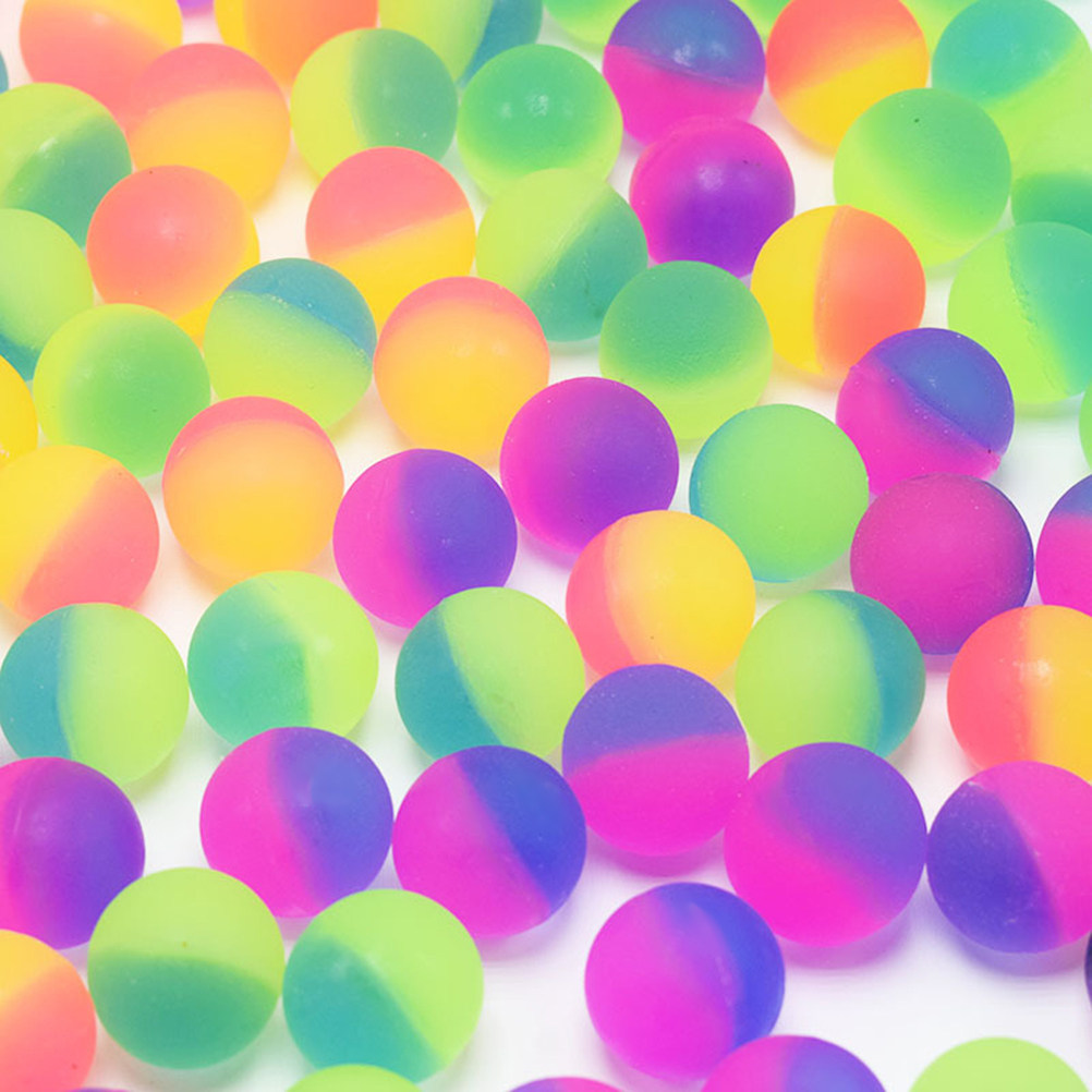 Kids Outdoor Education - 24Pcs Jumping Balls Colorful High Bounce