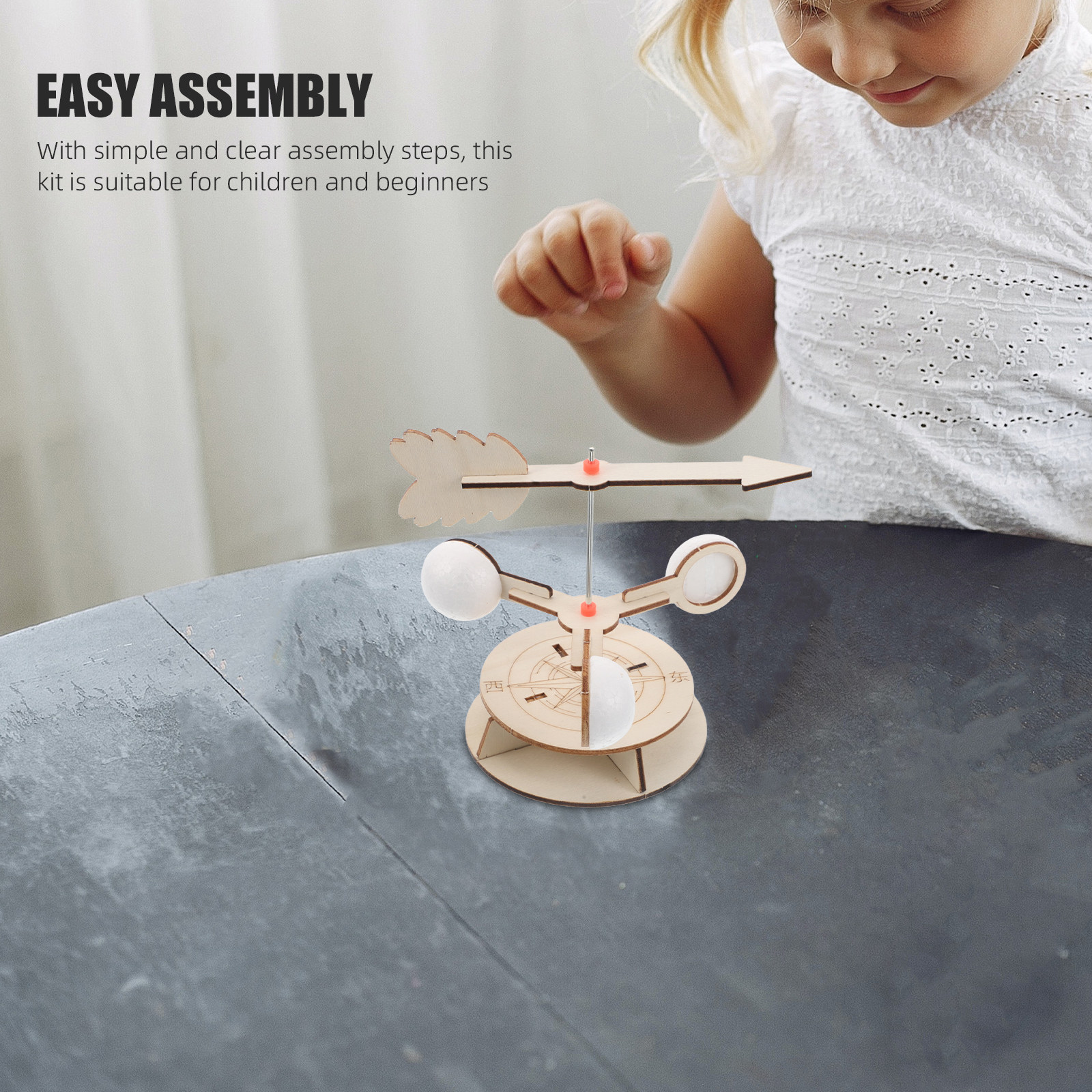 Kids Outdoor Education - Wooden DIY Wind Vane Educational Kit
