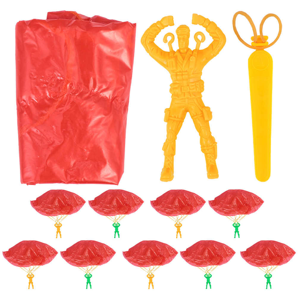 Kids Outdoor Education - 10Pcs Parachutes Kids Outdoor Hand Throwing