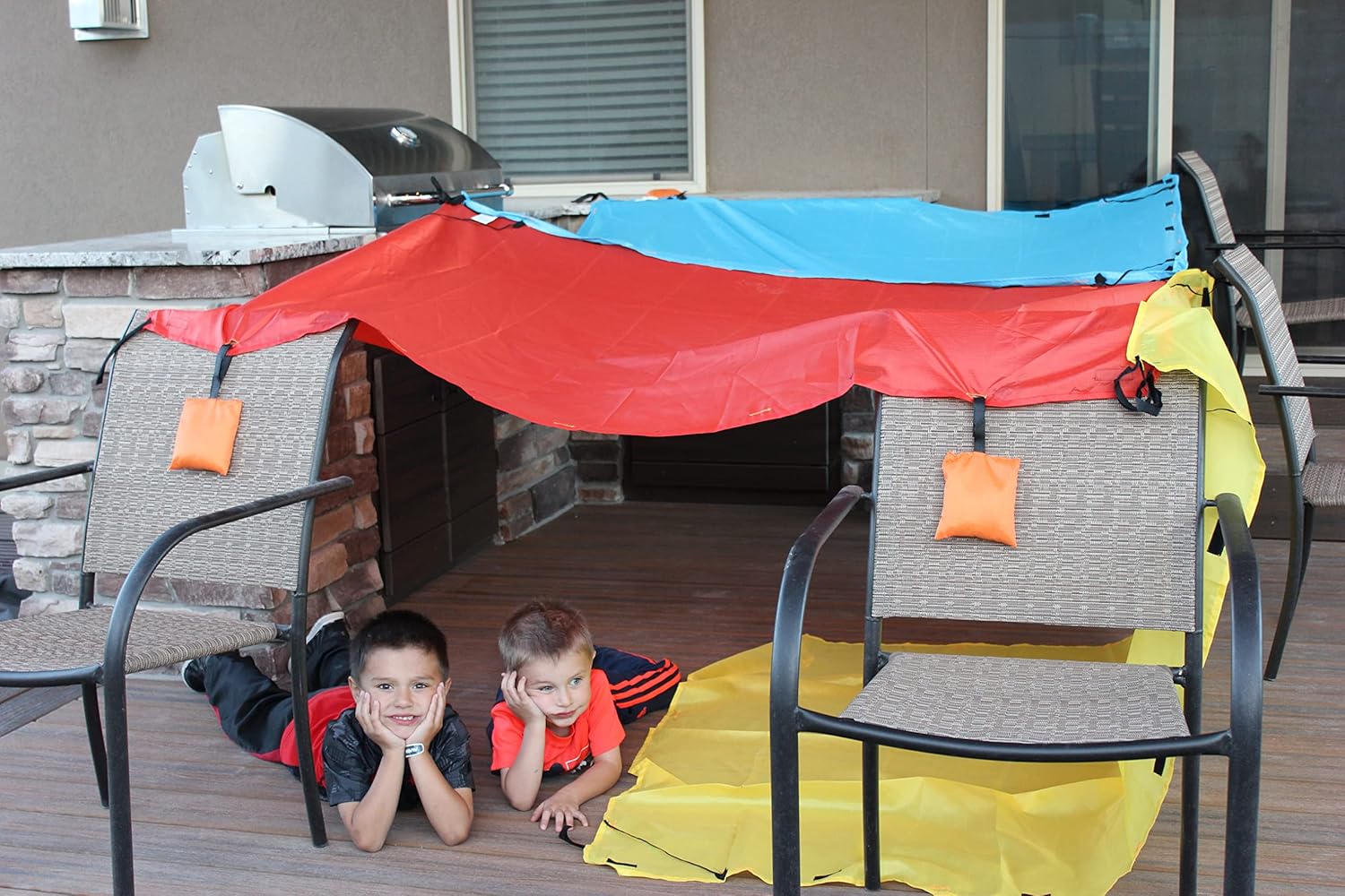 Blanket Fort Building Kit for  - Kids Outdoor Fort Building Kit avaliação e preço