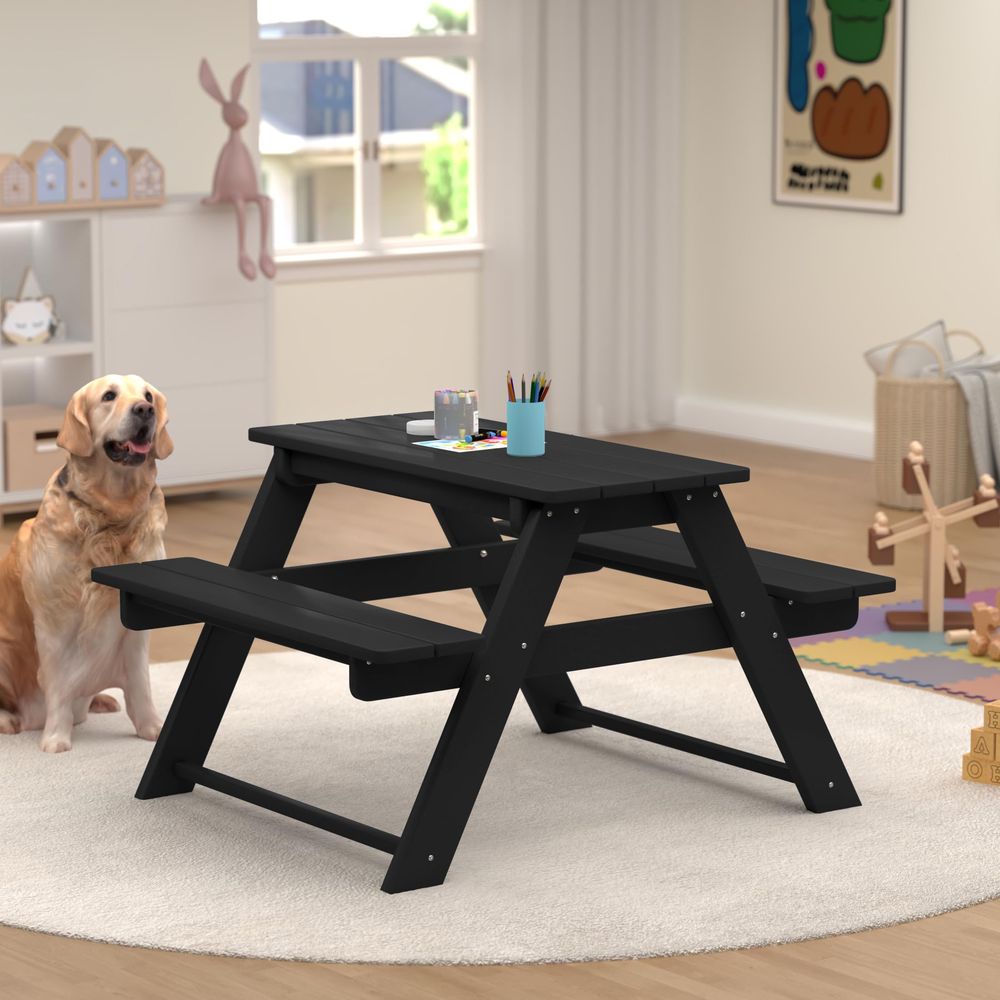 Kids Picnic Table, HDPE All We - Kids Outdoor Chair And Table avaliação e preço