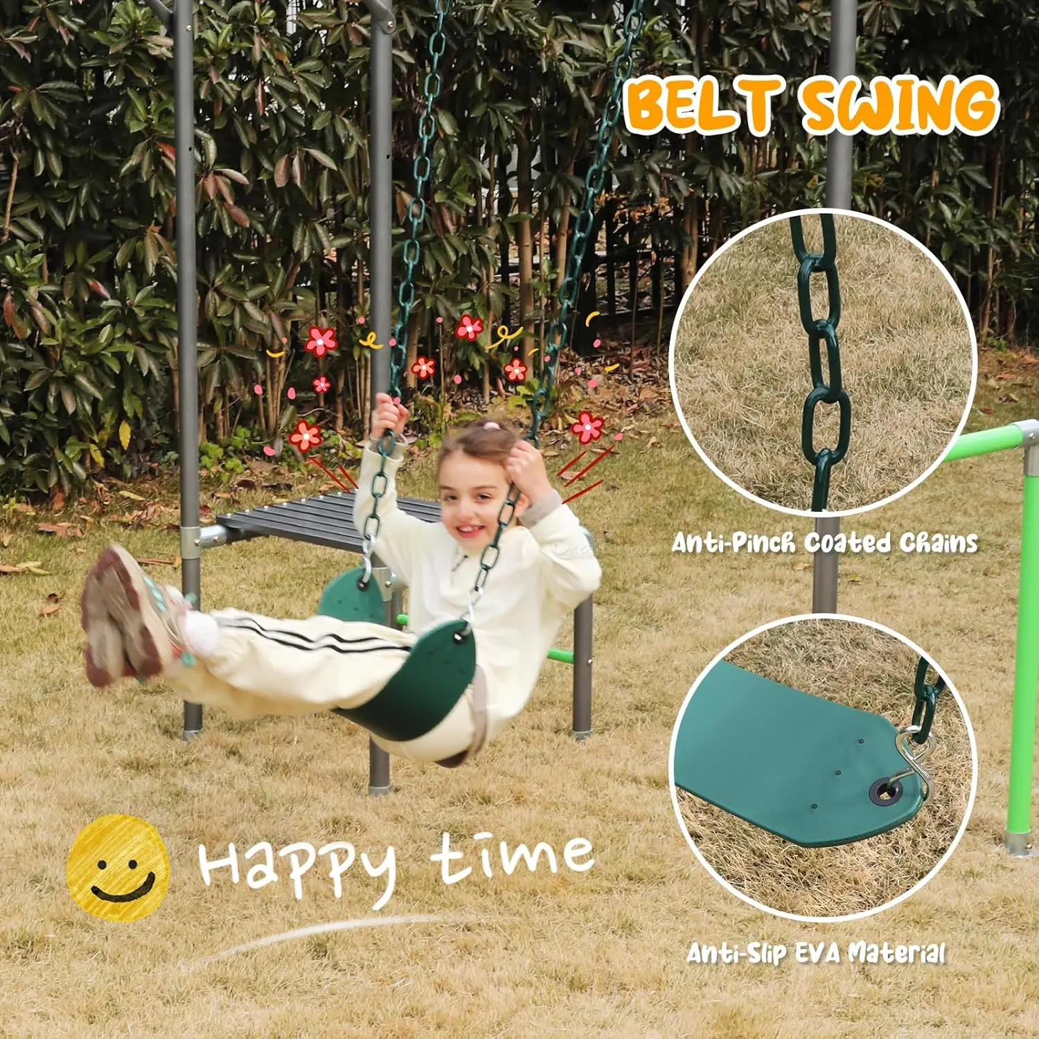 Outdoor Jungle Gym with Monkey - Kids Outdoor Monkey Bar Set avaliação e preço