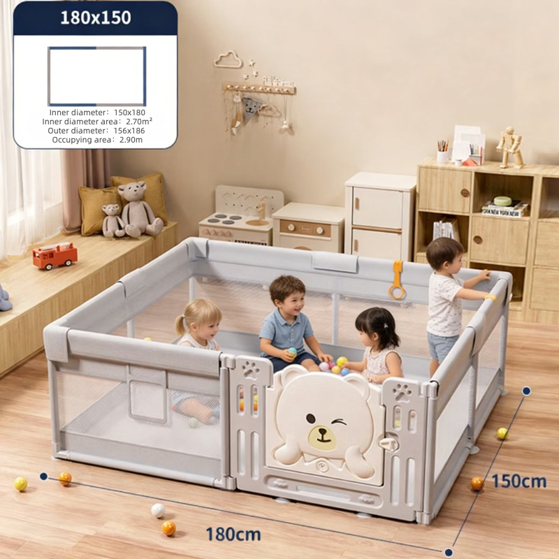IMBABY 180x150cm Baby Playpen  - Kids Outdoor Fence avaliação e preço
