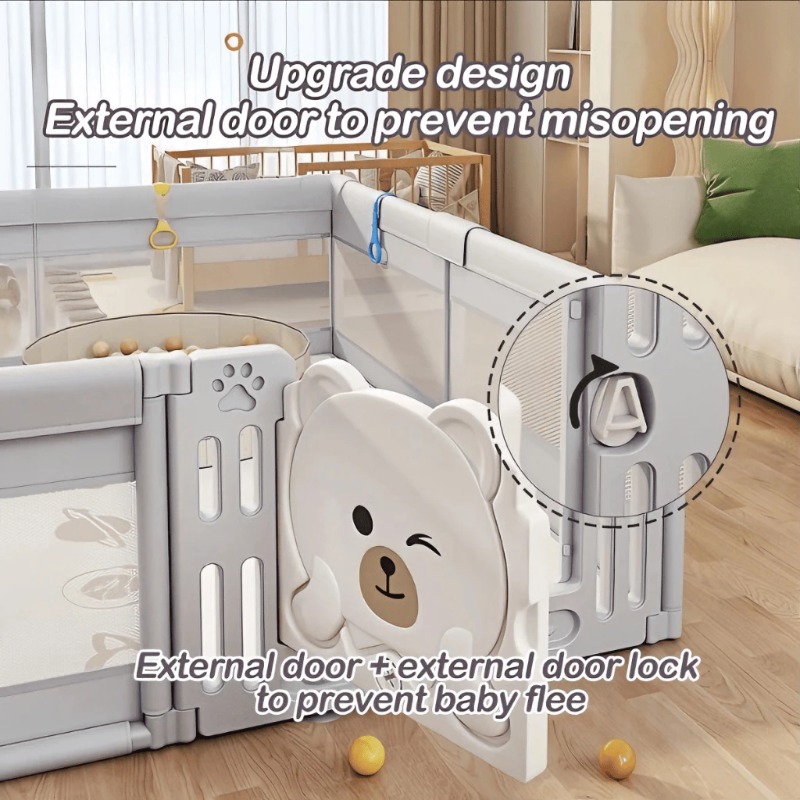 IMBABY 180x150cm Baby Playpen  - Kids Outdoor Fence avaliação e preço