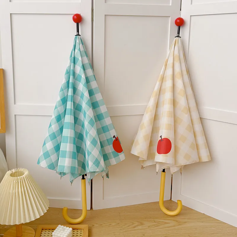 Hook Handle Apple Umbrella Lar - Kids Outdoor Umbrella avaliação e preço