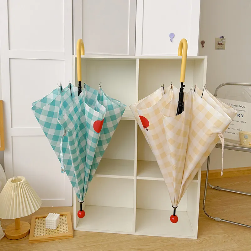 Hook Handle Apple Umbrella Lar - Kids Outdoor Umbrella avaliação e preço