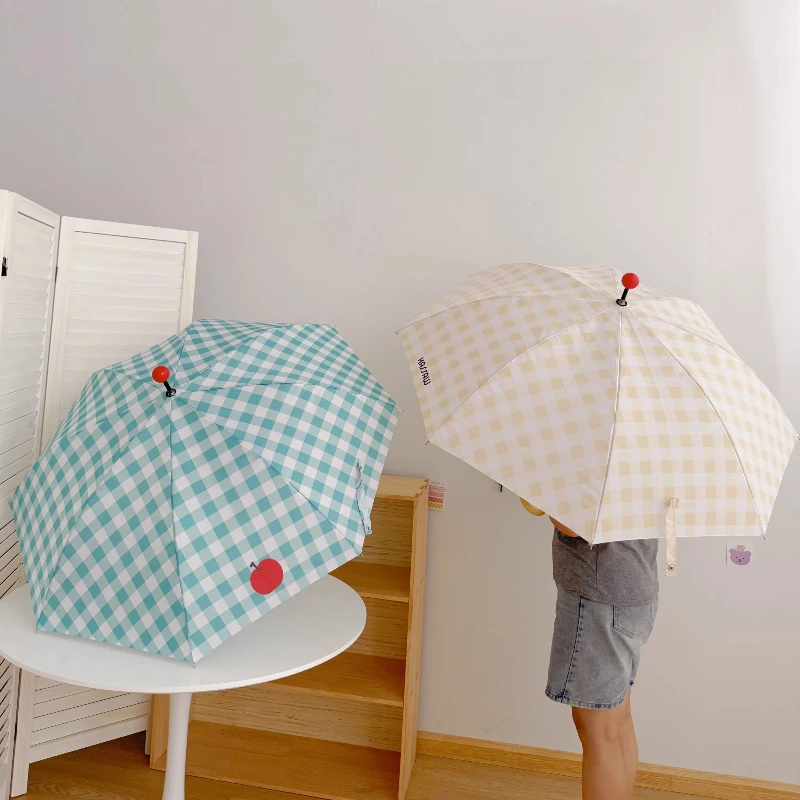 Hook Handle Apple Umbrella Lar - Kids Outdoor Umbrella avaliação e preço