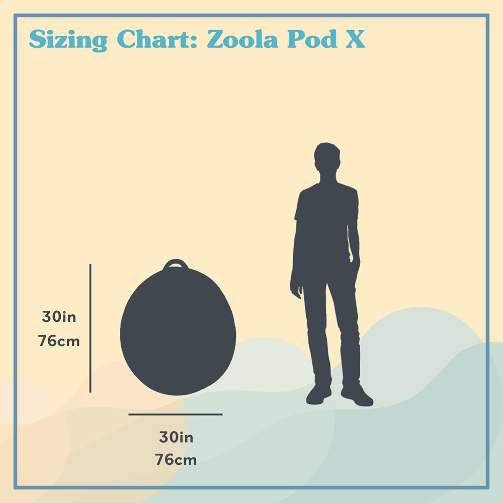 Zoola Pod X Outdoor Bean Bag C - Kids Outdoor Lounge Furniture avaliação e preço