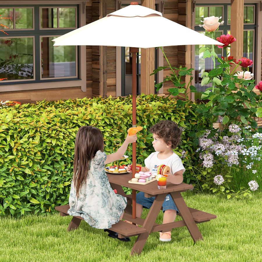 Kids Picnic Table, Toddler Out - Kids Outdoor Folding Table avaliação e preço