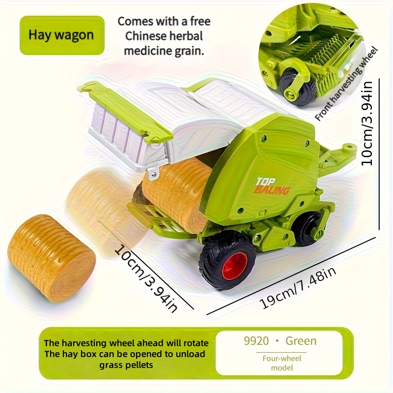 1:24 Inertial Farm Tractor wit - Kids Outdoor Play Equipment avaliação e preço