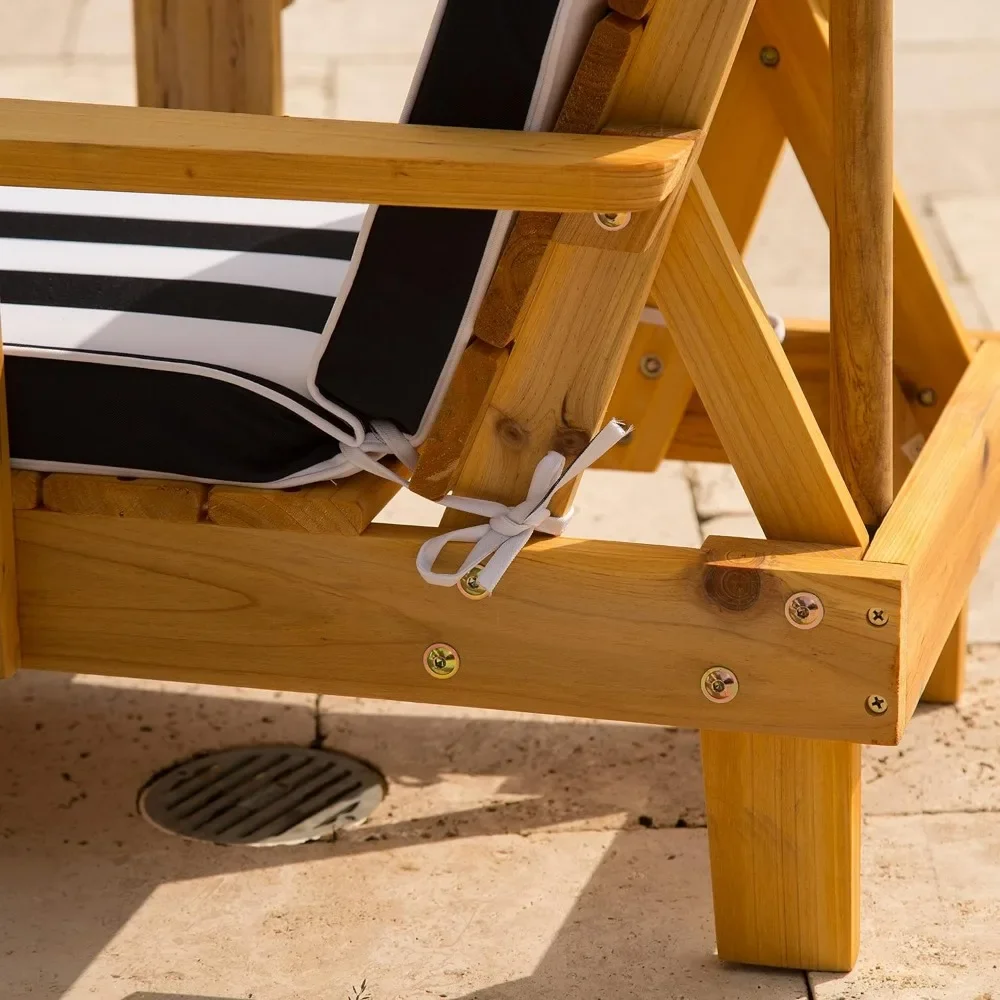 t Outdoor Wooden Chaise Lounge - Kids Outdoor Lounge Furniture avaliação e preço