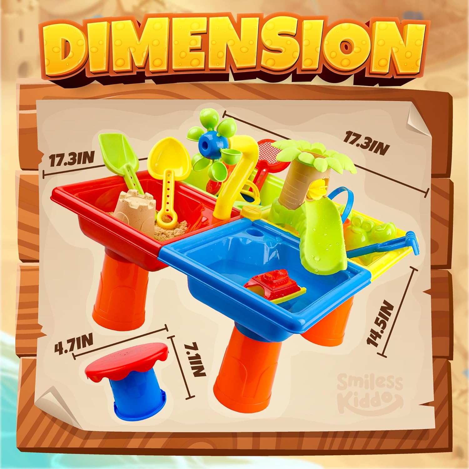 25 Pcs Summer Water Table for  - Kids Outdoor Water Toys avaliação e preço