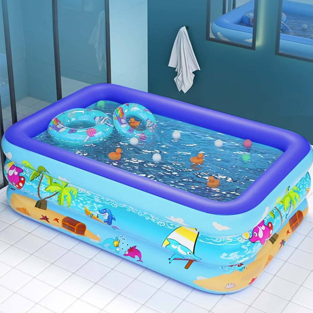 Inflatable Swimming Pool Large - Kids Outdoor Frame avaliação e preço