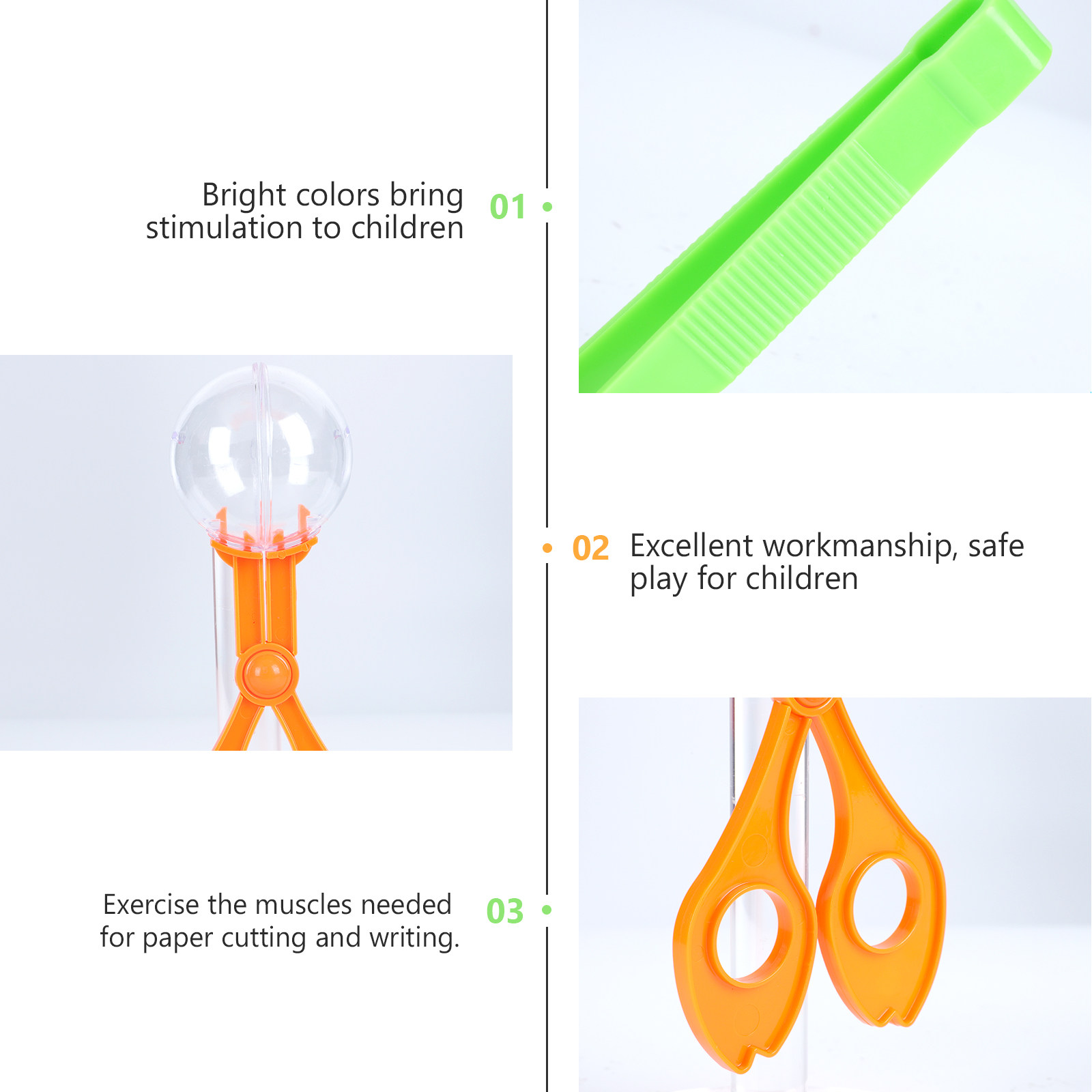 3 Pcs Tweezers Scooper Scissor - Kids Outdoor Tools avaliação e preço