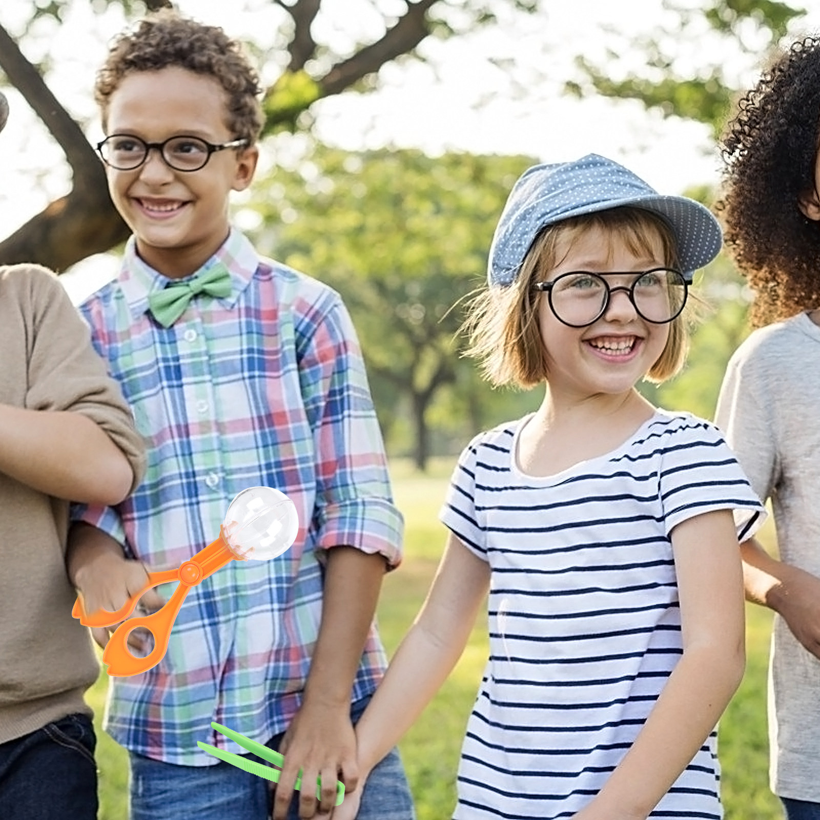 3 Pcs Tweezers Scooper Scissor - Kids Outdoor Tools avaliação e preço