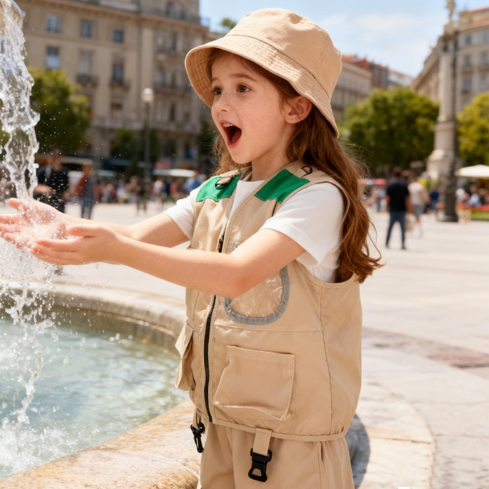 Kids Explorer hat and vest Cos - Kids Outdoor Umbrella avaliação e preço