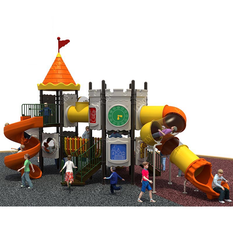 Castle Style Kids Slide for Ou - Kids Outdoor Education avaliação e preço