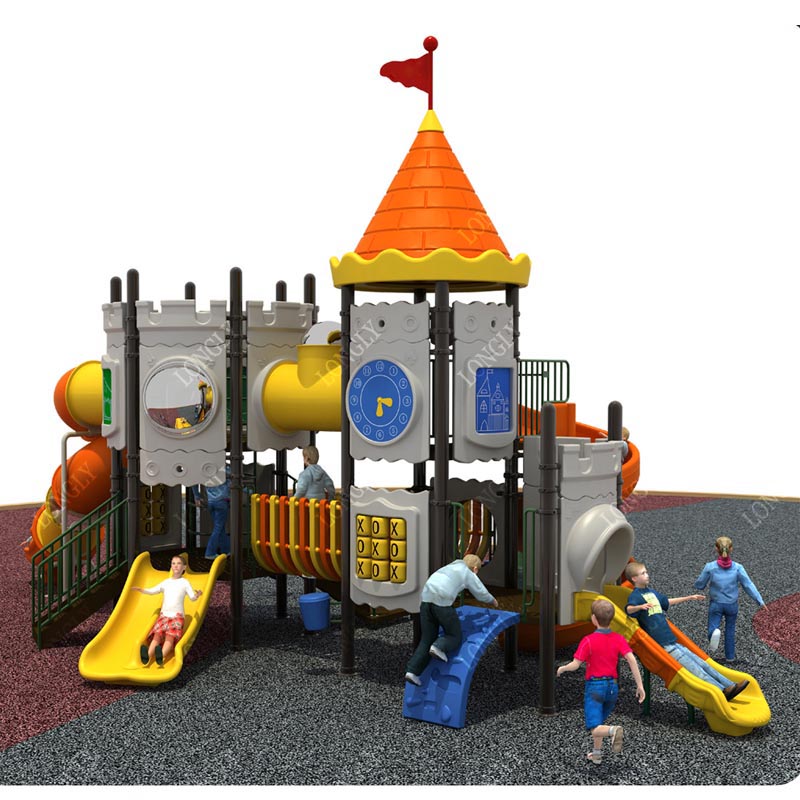 Castle Style Kids Slide for Ou - Kids Outdoor Education avaliação e preço