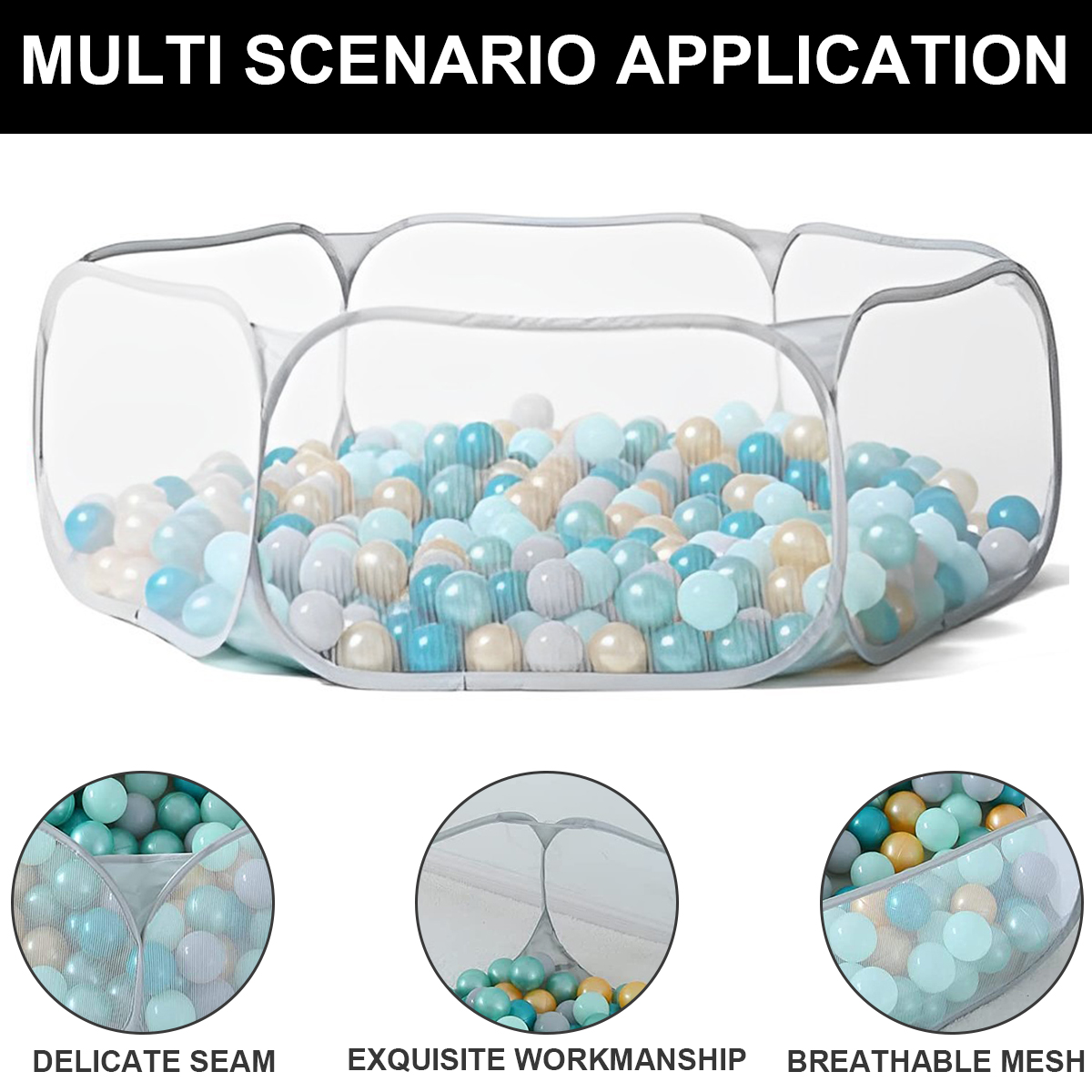 Baby Ocean Ball Pool Portable  - Kids Outdoor Wendy House avaliação e preço