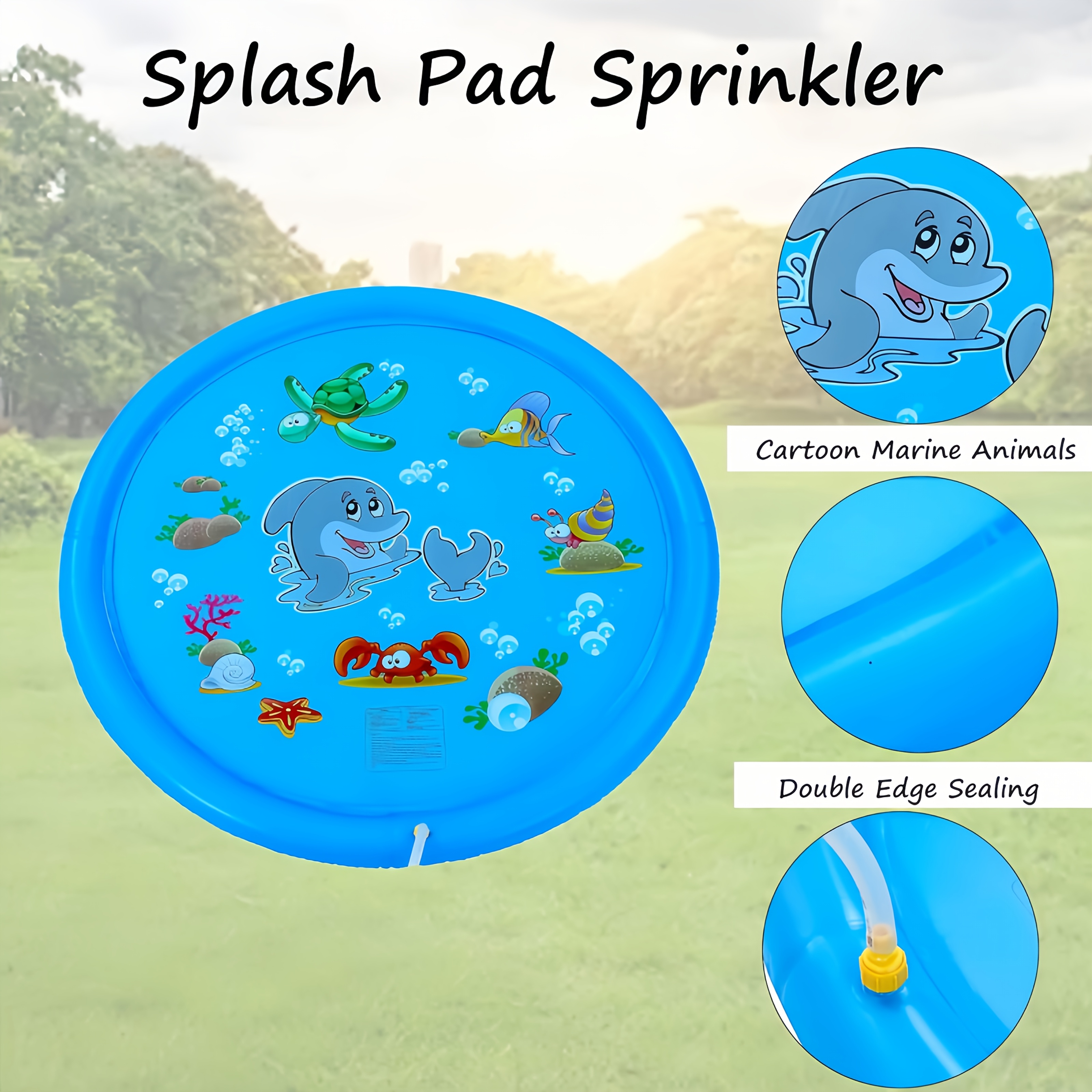 PVC Inflatable Splash Pad Spri - Kids Outdoor Water Toys avaliação e preço