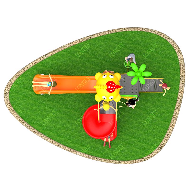 Commercial Plastic Slide 450x2 - Kids Outdoor Education avaliação e preço