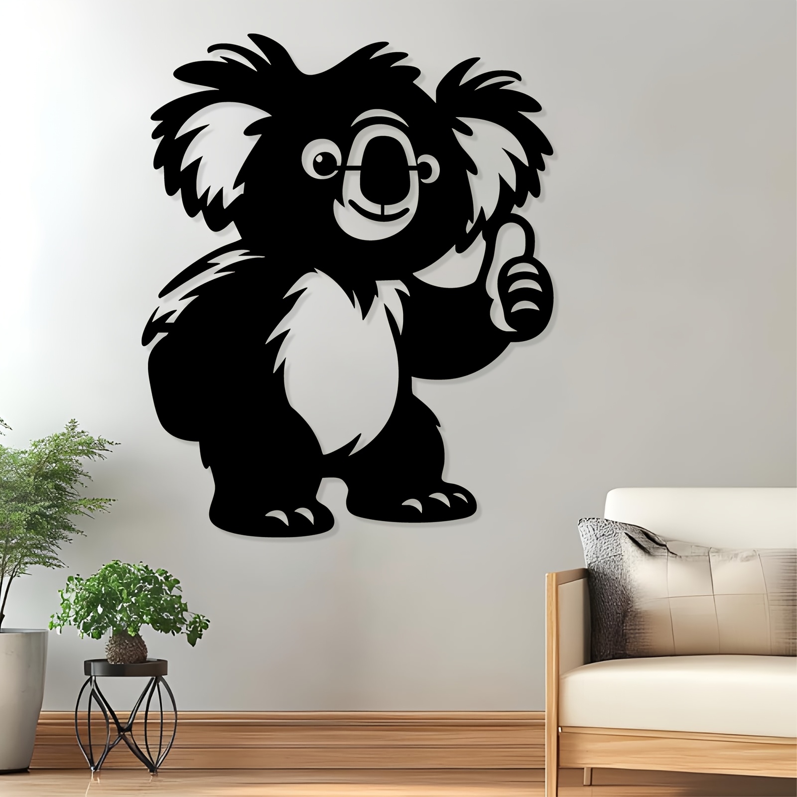 1PC Cute Koala Aluminum Metal  - Kids Outdoor Fence avaliação e preço