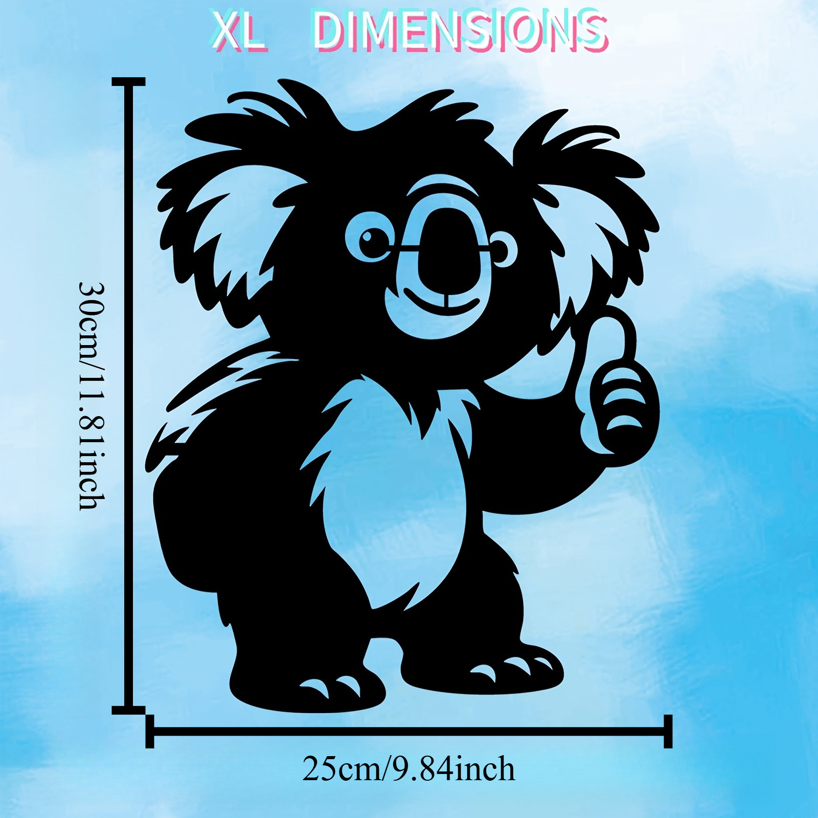 1PC Cute Koala Aluminum Metal  - Kids Outdoor Fence avaliação e preço