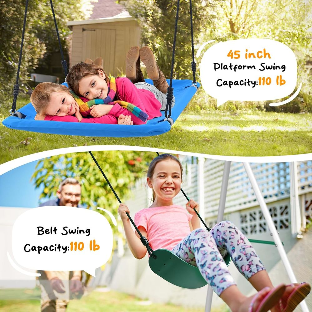 Swing Sets or Backyard with Mo - Kids Outdoor Monkey Bar Set avaliação e preço