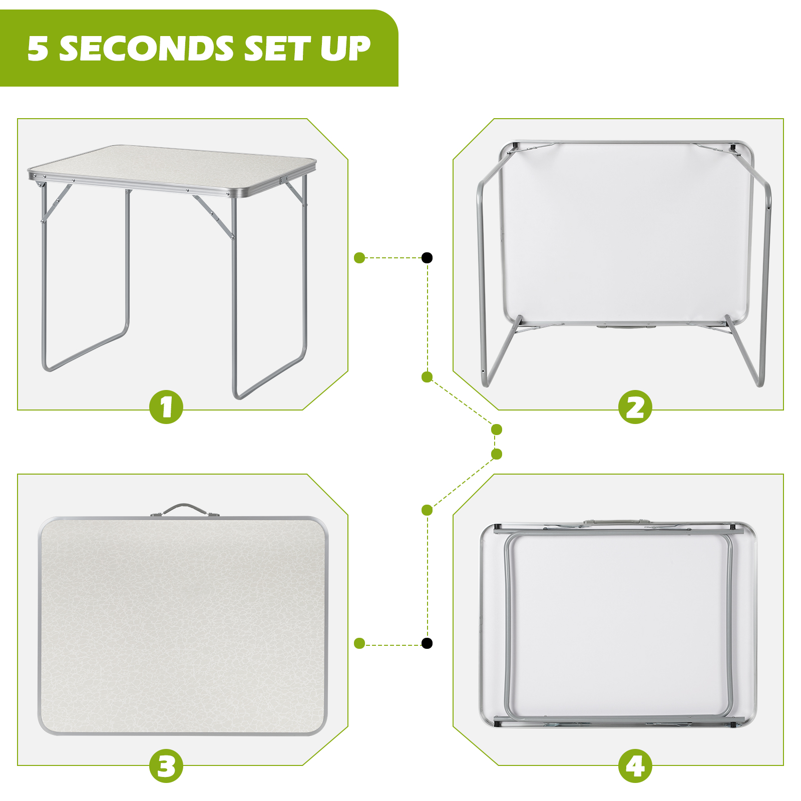 Portable Folding Outdoor Table - Kids Outdoor Folding Table avaliação e preço