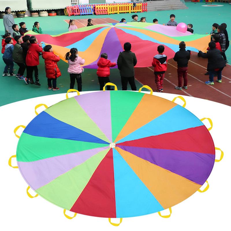 Rainbow Parachute For Kids Spo - Kids Outdoor Umbrella avaliação e preço