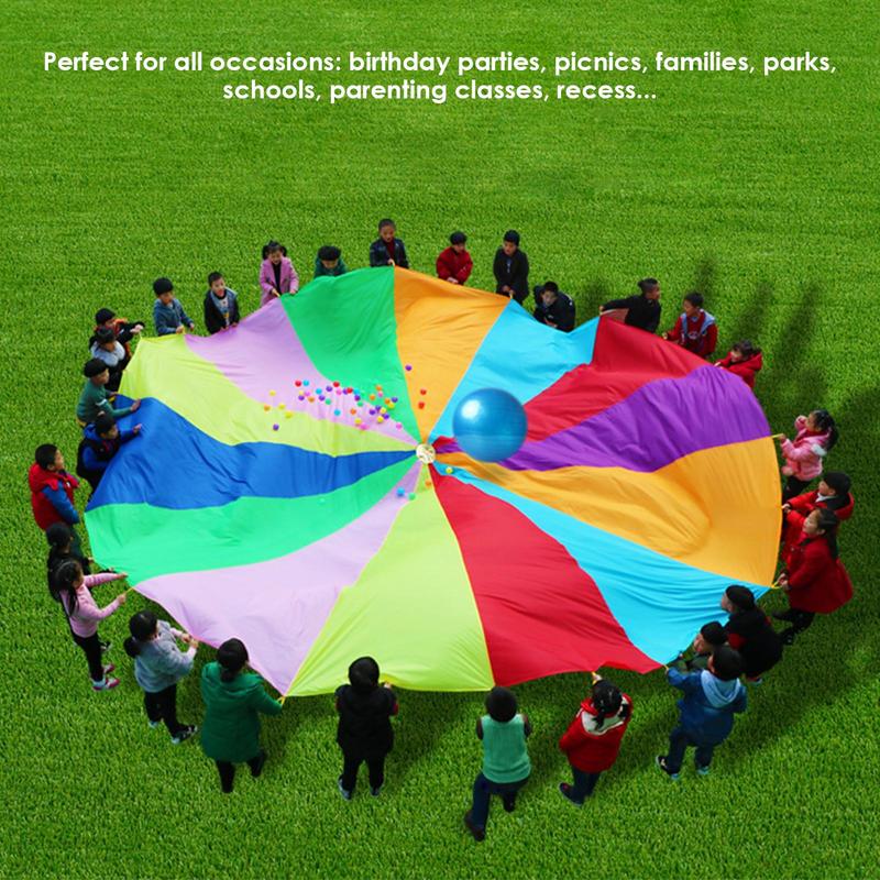 Rainbow Parachute For Kids Spo - Kids Outdoor Umbrella avaliação e preço