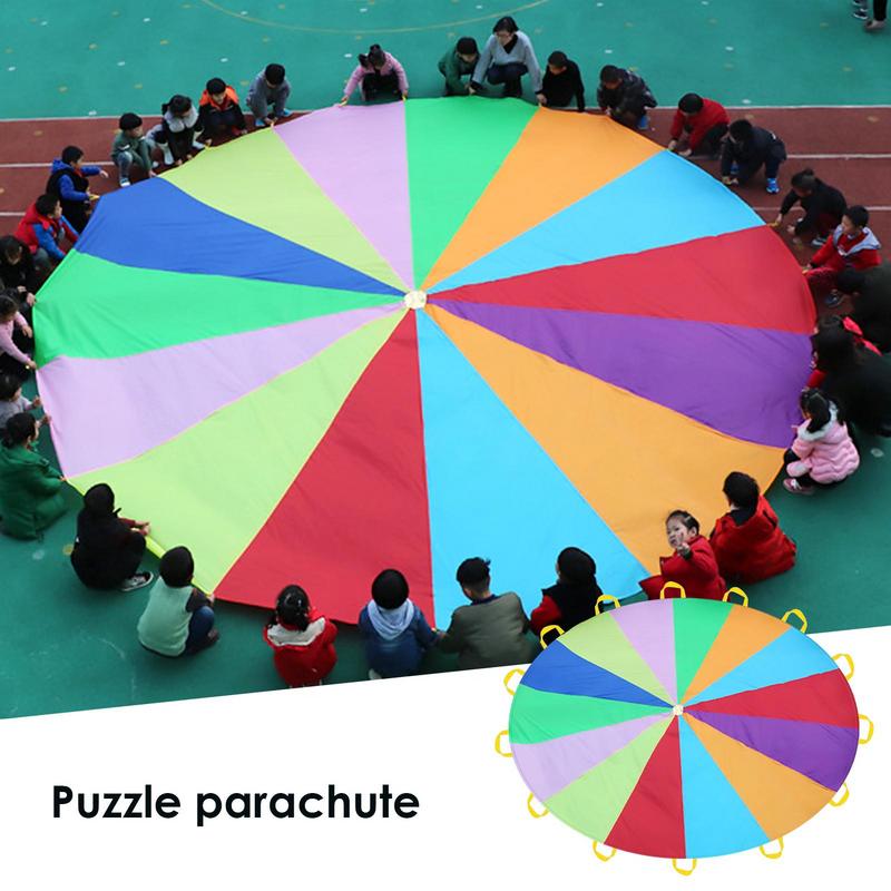 Rainbow Parachute For Kids Spo - Kids Outdoor Umbrella avaliação e preço