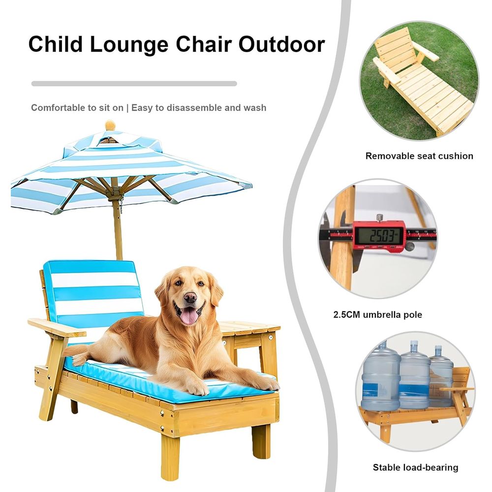 Outdoor Kids Lounge Chair with - Kids Outdoor Chair And Table avaliação e preço