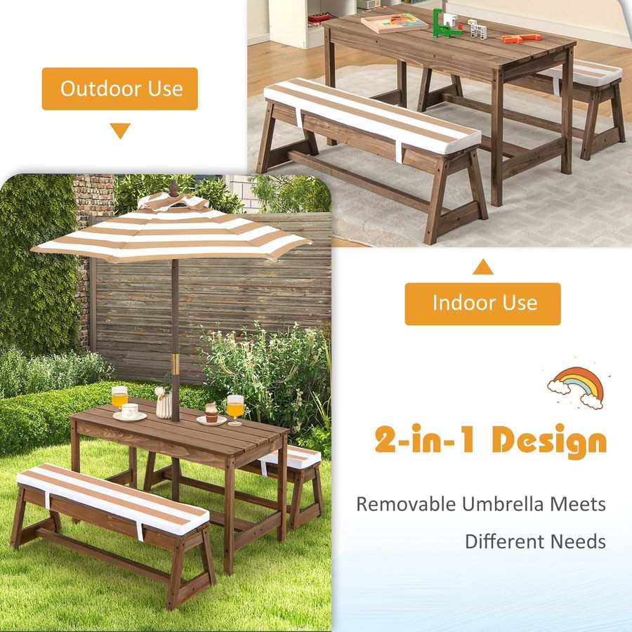 Kids Picnic Table, Toddler Woo - Kids Outdoor Chair And Table avaliação e preço