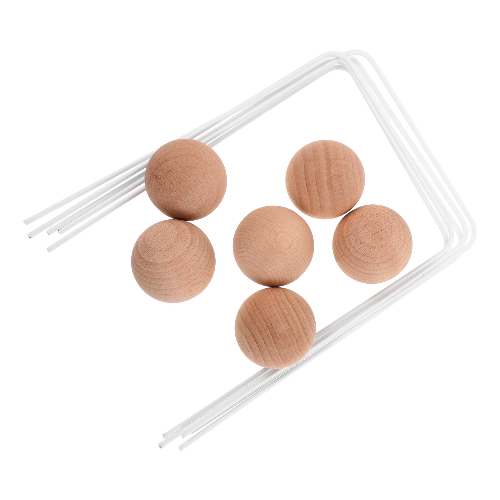 1Set Croquet Set Kids Outdoor  - Kids Outdoor Wooden Playset avaliação e preço