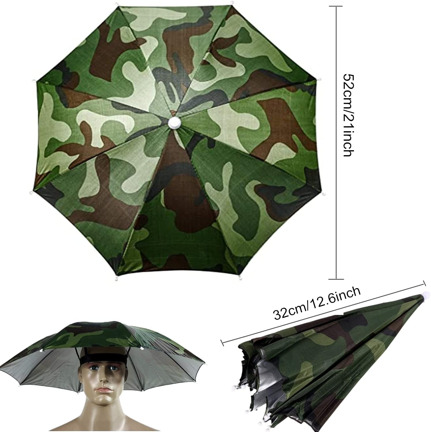 5 Pack Folding Umbrella Hats f - Kids Outdoor Umbrella avaliação e preço