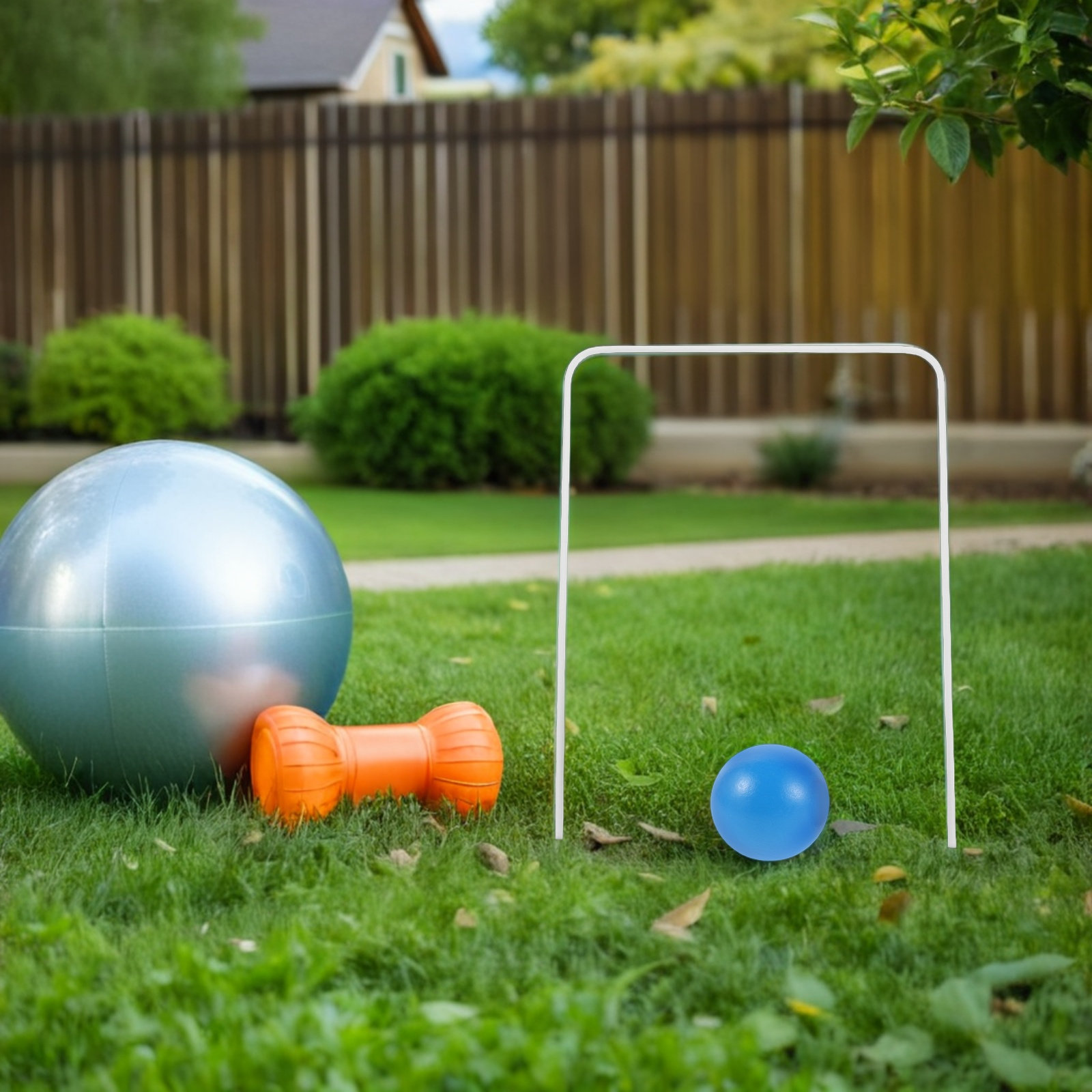 1Set Croquet Game Kit Kids Woo - Kids Outdoor Wooden Playset avaliação e preço