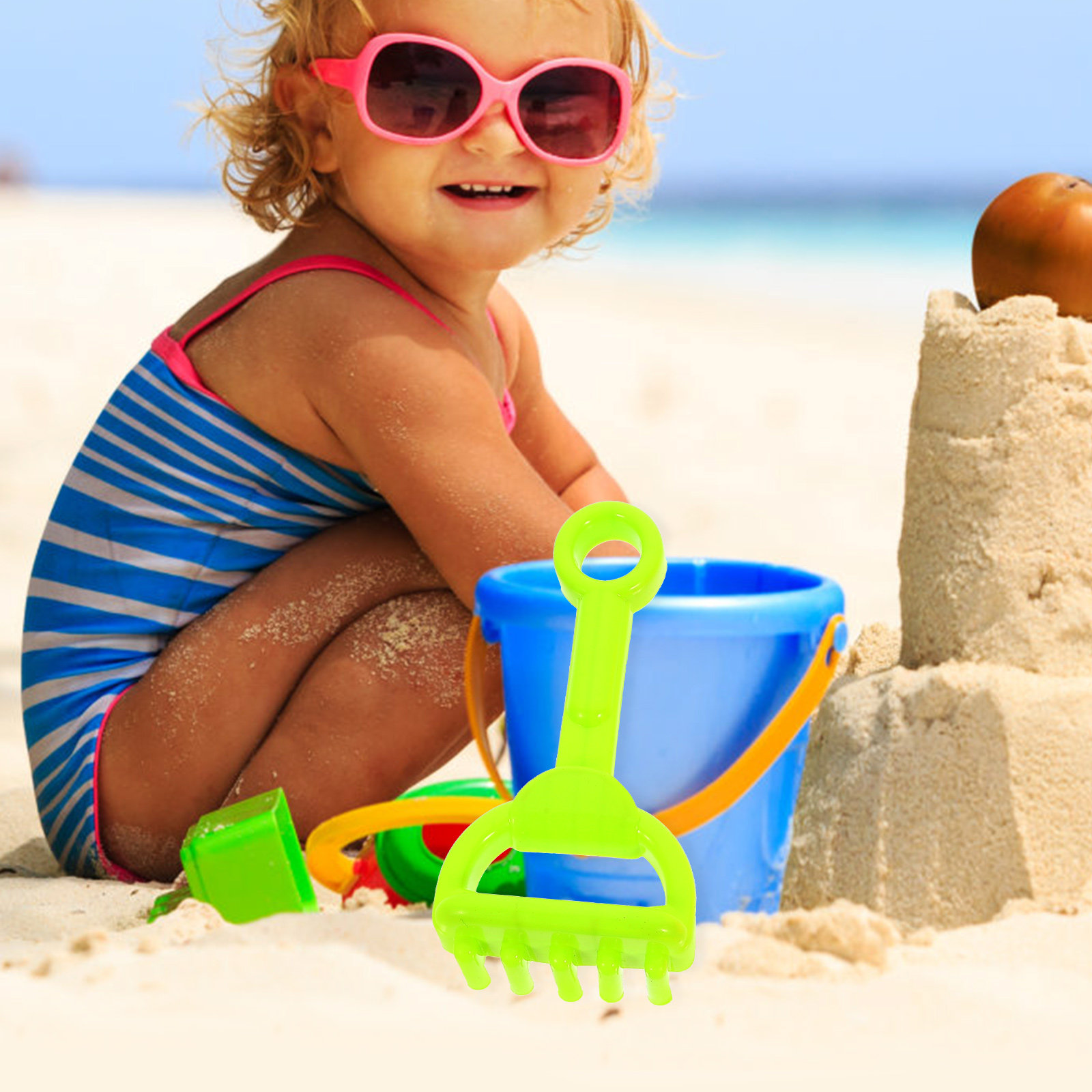 8Pcs Kids Beach Shovel Set Pre - Kids Outdoor Tools avaliação e preço