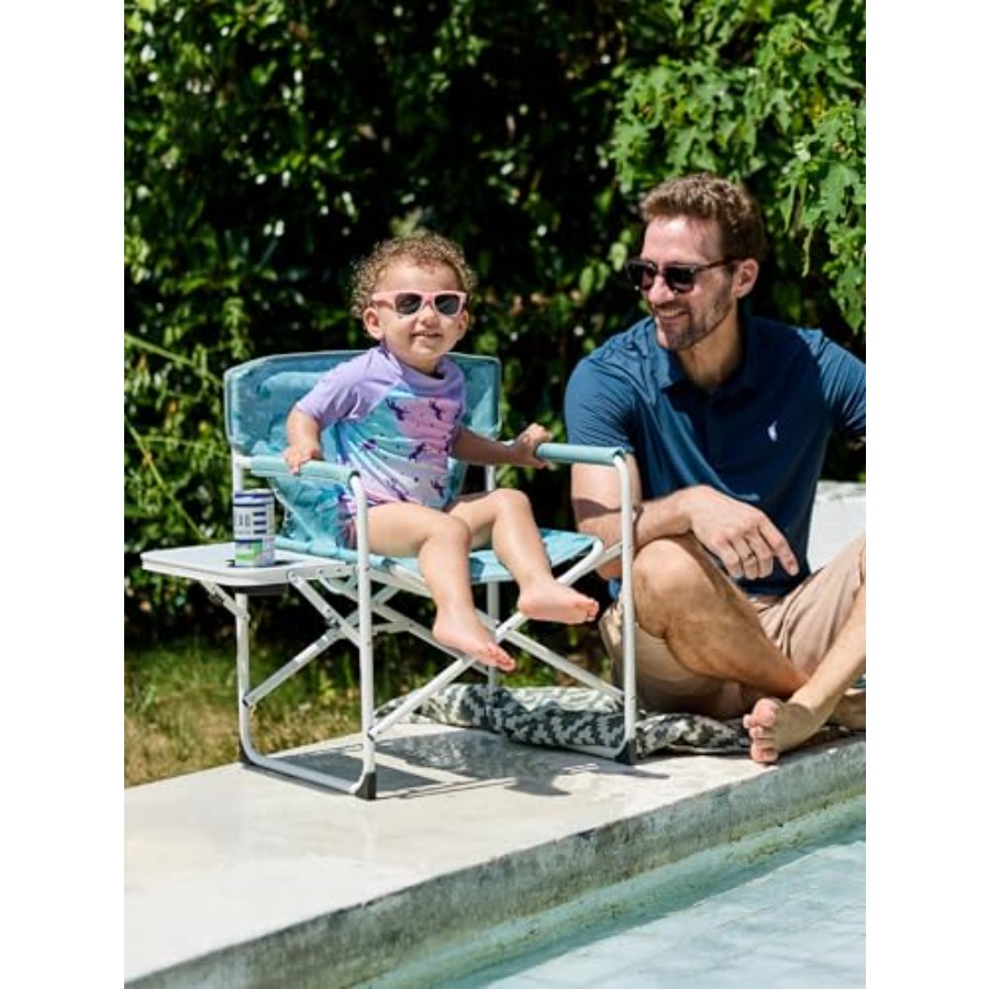 with Side table for Camping, R - Kids Outdoor Chair And Table avaliação e preço