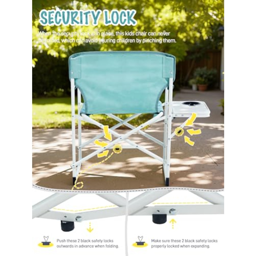 with Side table for Camping, R - Kids Outdoor Chair And Table avaliação e preço