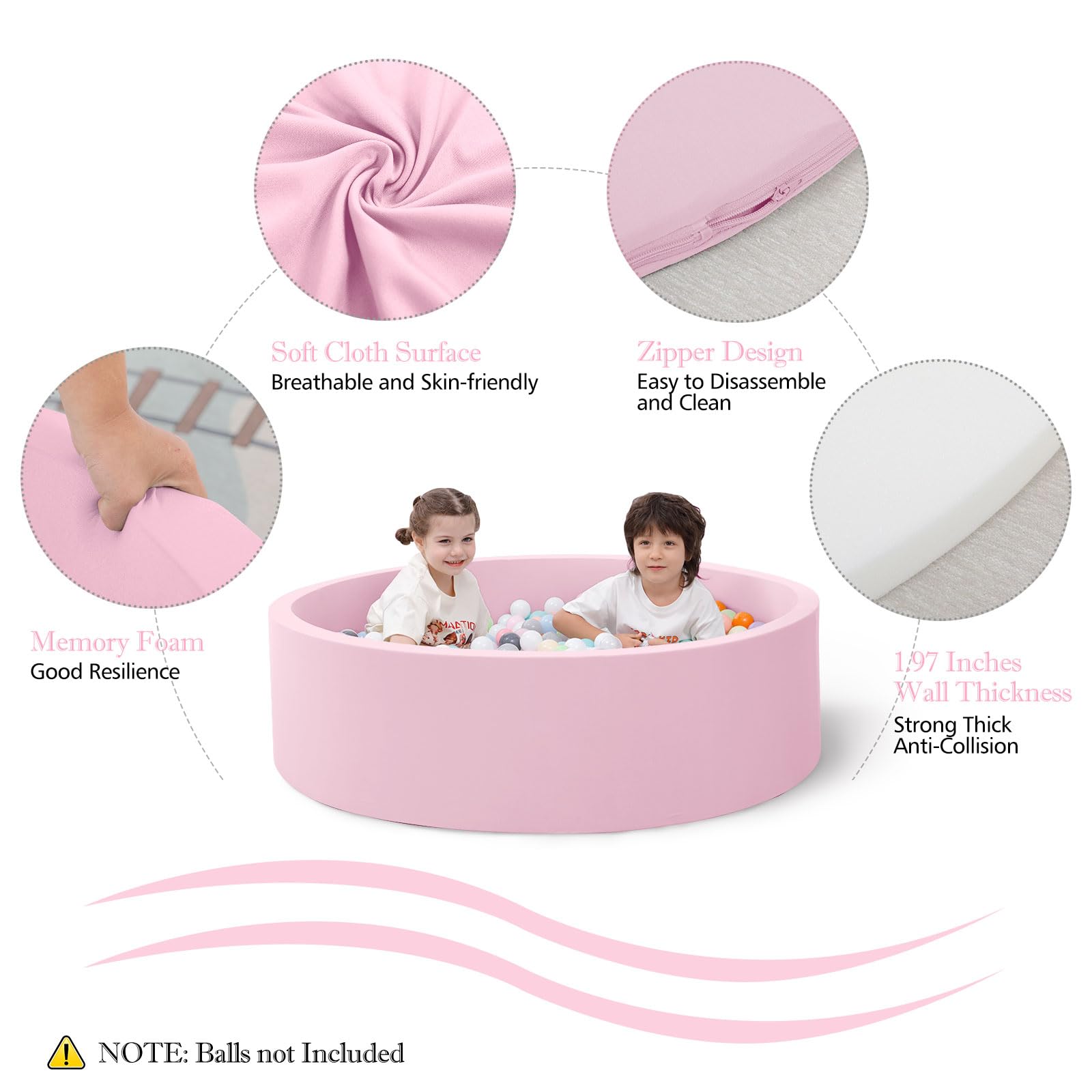 Foam Baby Ball Pit for Toddler - Kids Outdoor Wendy House avaliação e preço