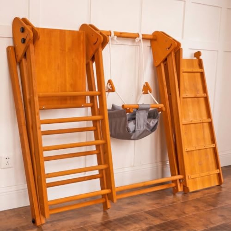 Outdoor jungle gym for kids 18 - Kids Outdoor Wooden Playset avaliação e preço