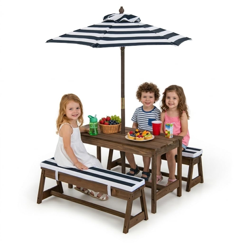Height Adjustable Wooden Kids  - Kids Outdoor Umbrella avaliação e preço